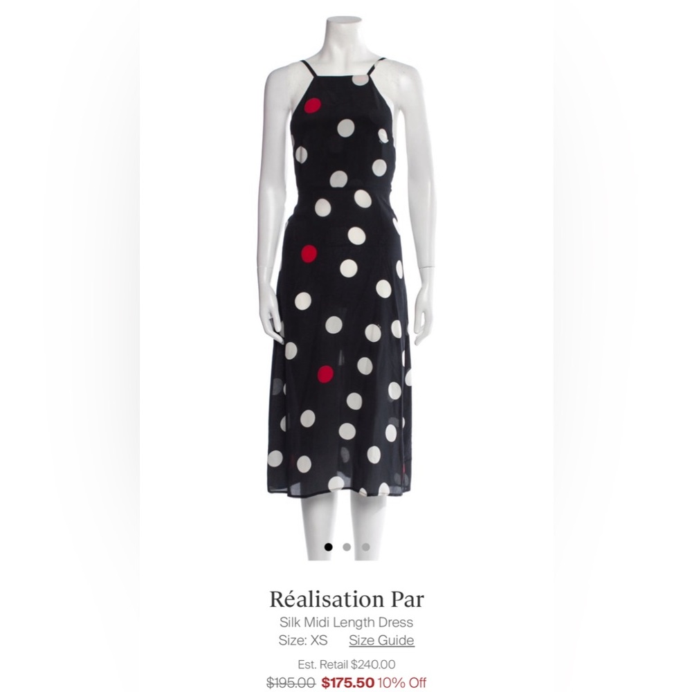 Realization Par Silk polka dot dress